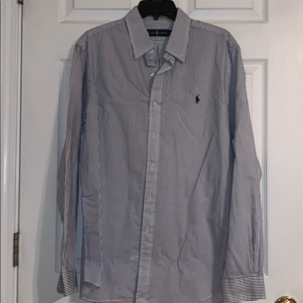 Men’s Polo Ralph Lauren l/s shirt...large..stripe